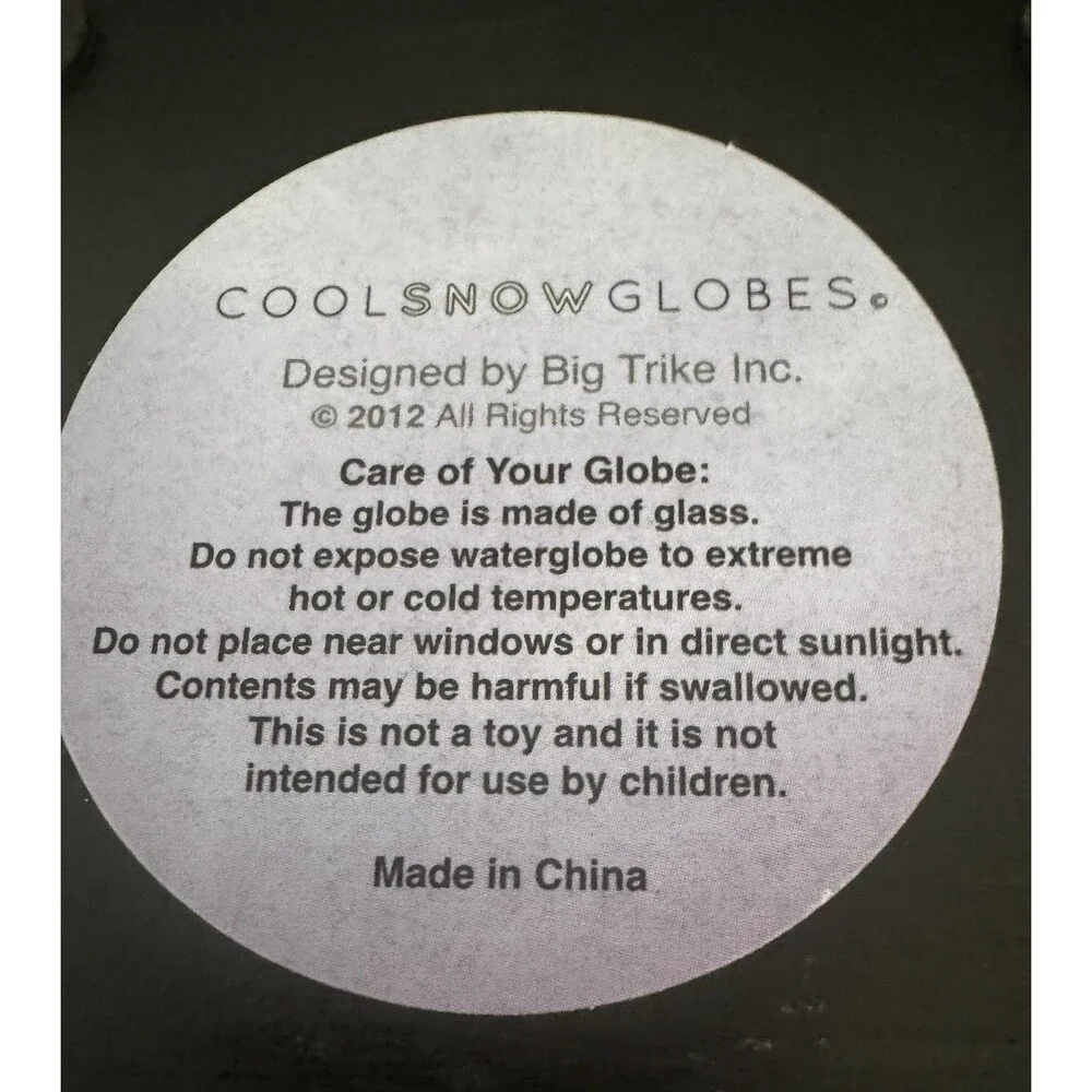 CoolSnowGlobes Degas Dancer Ballerina Snow Globe Glass Piano Black Base⁠